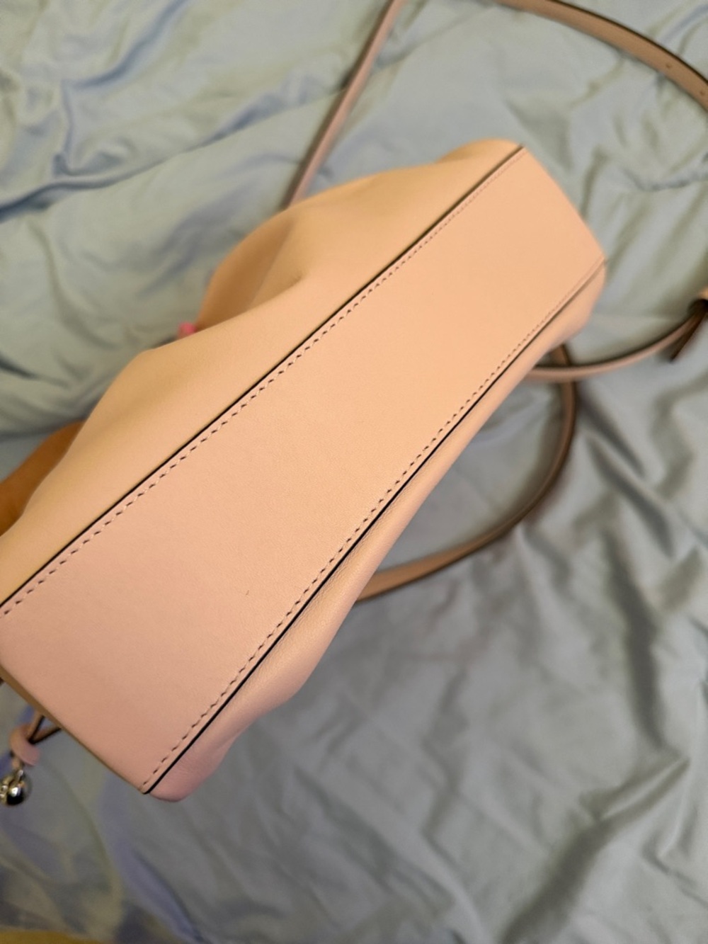 Coach Pebbled Leather Shoulder Bag in Blush Pink - Picture 7 of 7
